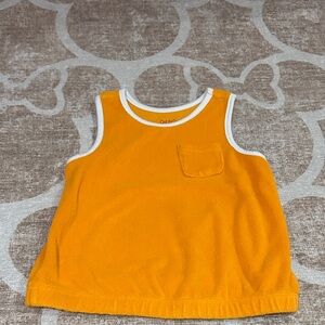 Cat & Jack Vibrant Orange Tank Top with Pocket